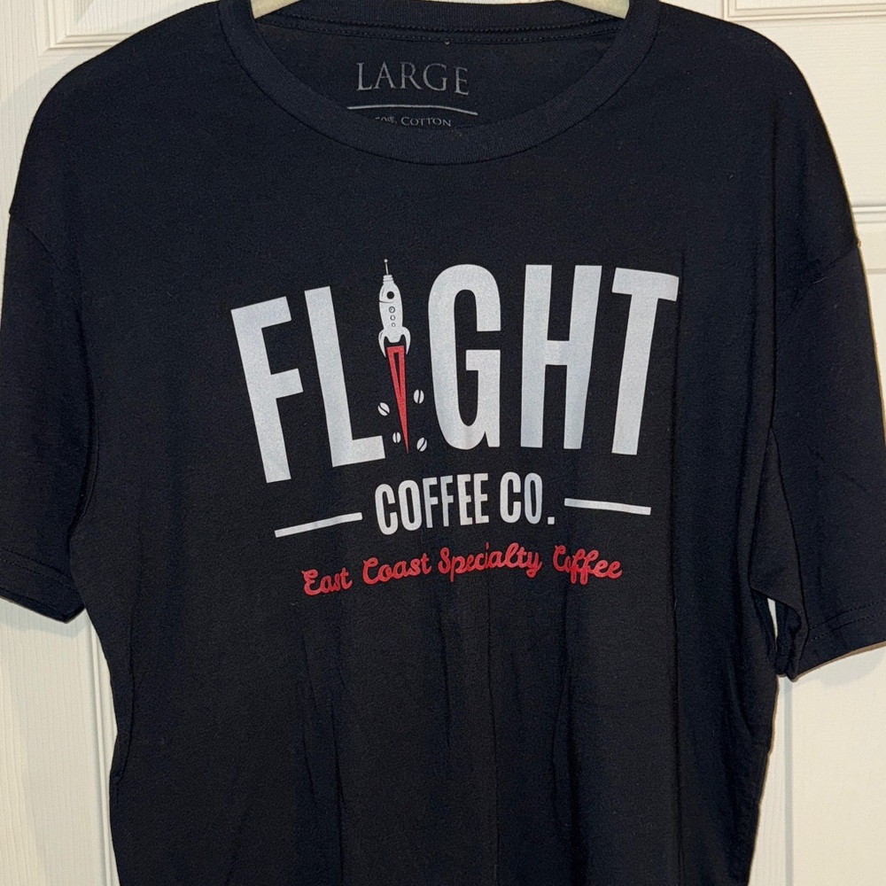 Flight Coffee Co Women's Black Short Sleeve Tee
